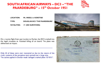 African Airways Paardeburg 1951